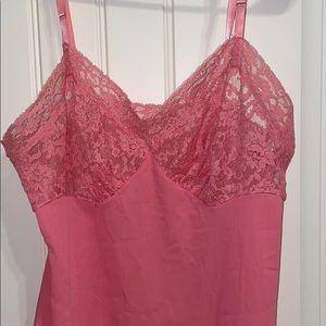 pink slip dress size small